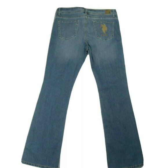 US Polo Bootcut Jeans Size 11 Blue Denim Medium Wash - Picture 5 of 6